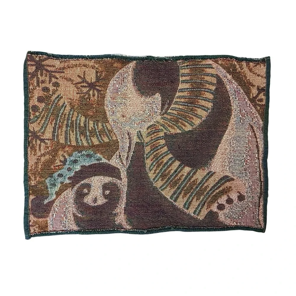 Penguins Winter Blue Tapestry Placemats Set of 4 Christmas